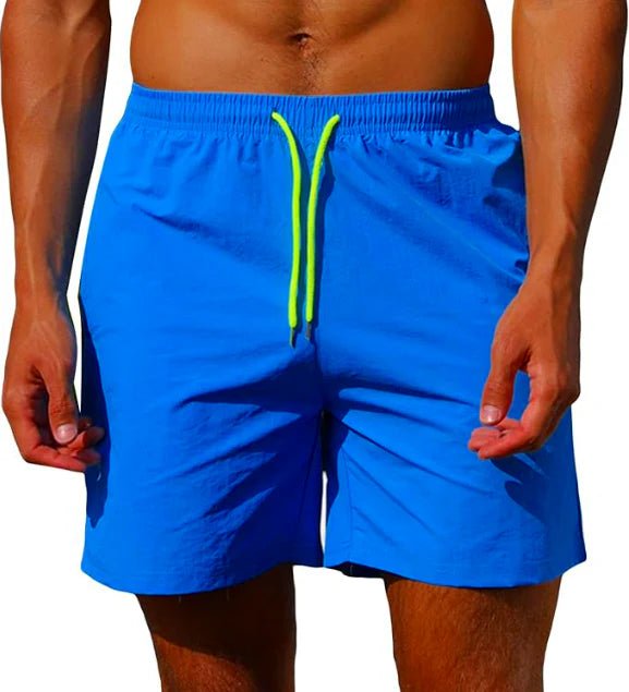 Men's Quick-Drying Mesh Lined Swim Shorts