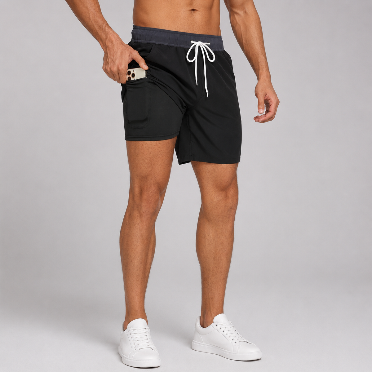 Men's compression lined swim shorts – colour option