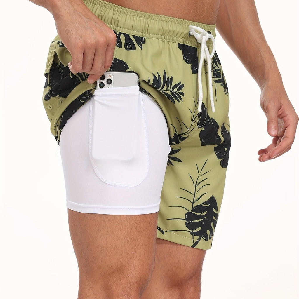 Men's compression lined swim shorts – alternate view