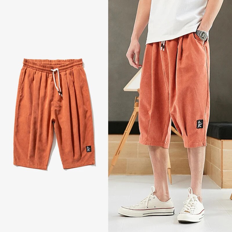 Men's relaxed fit drawstring shorts – colour option