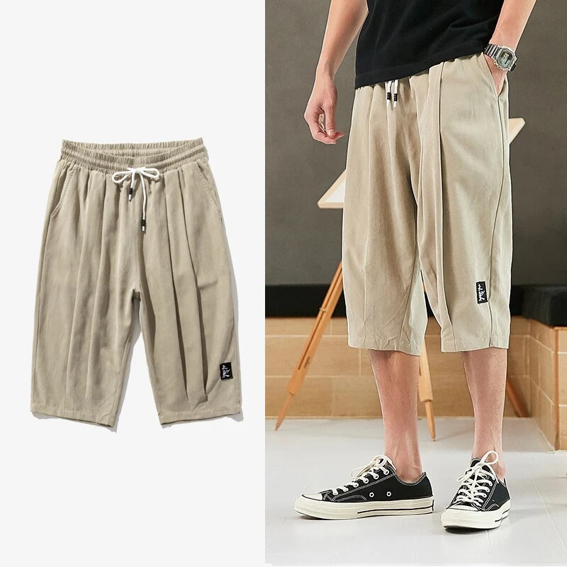 Men's relaxed fit drawstring shorts – colour option