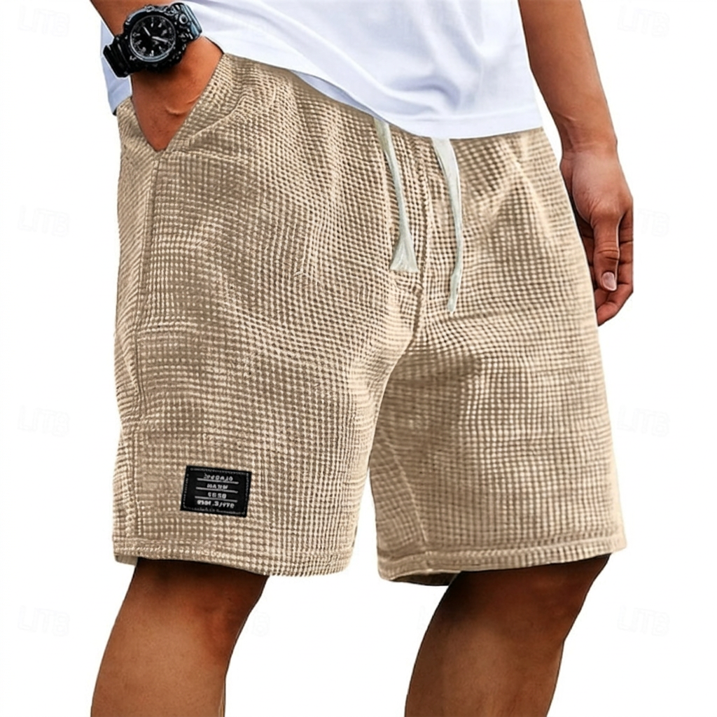Men's waffle knit shorts – colour option