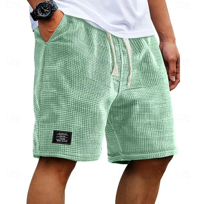 Men's waffle knit shorts – colour option