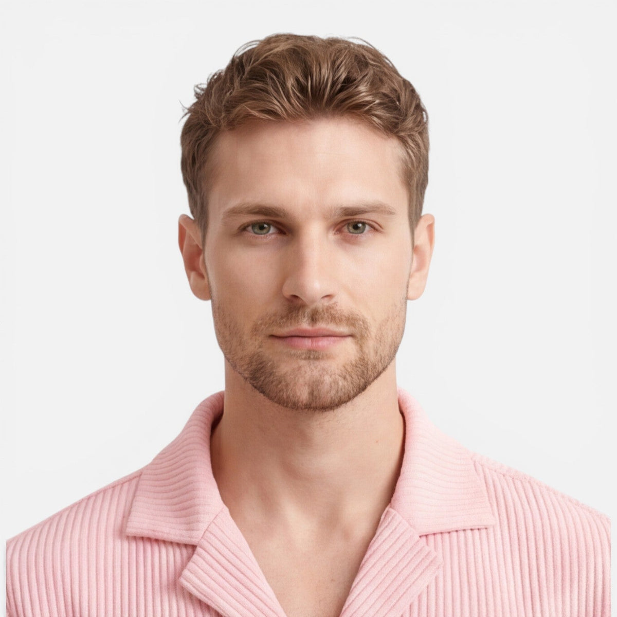 Men's ribbed shirt and shorts set – colour option
