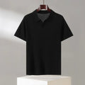 Men's ribbed knit polo shirt – colour option