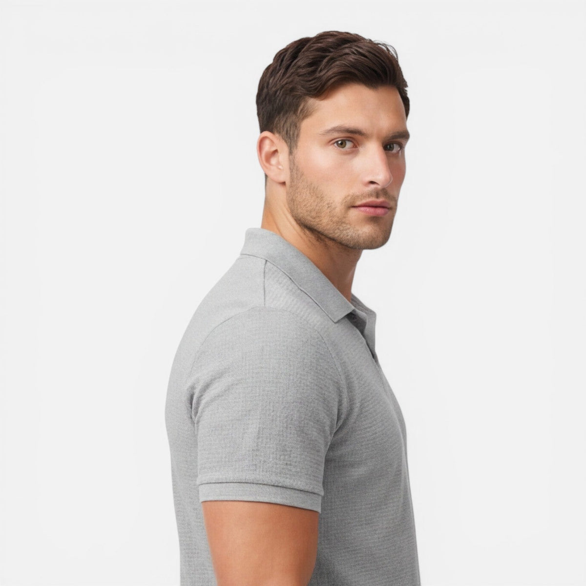 Men's slim fit polo and shorts set – colour option