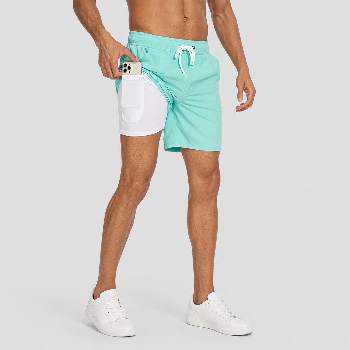 Men's lined swim shorts – colour option