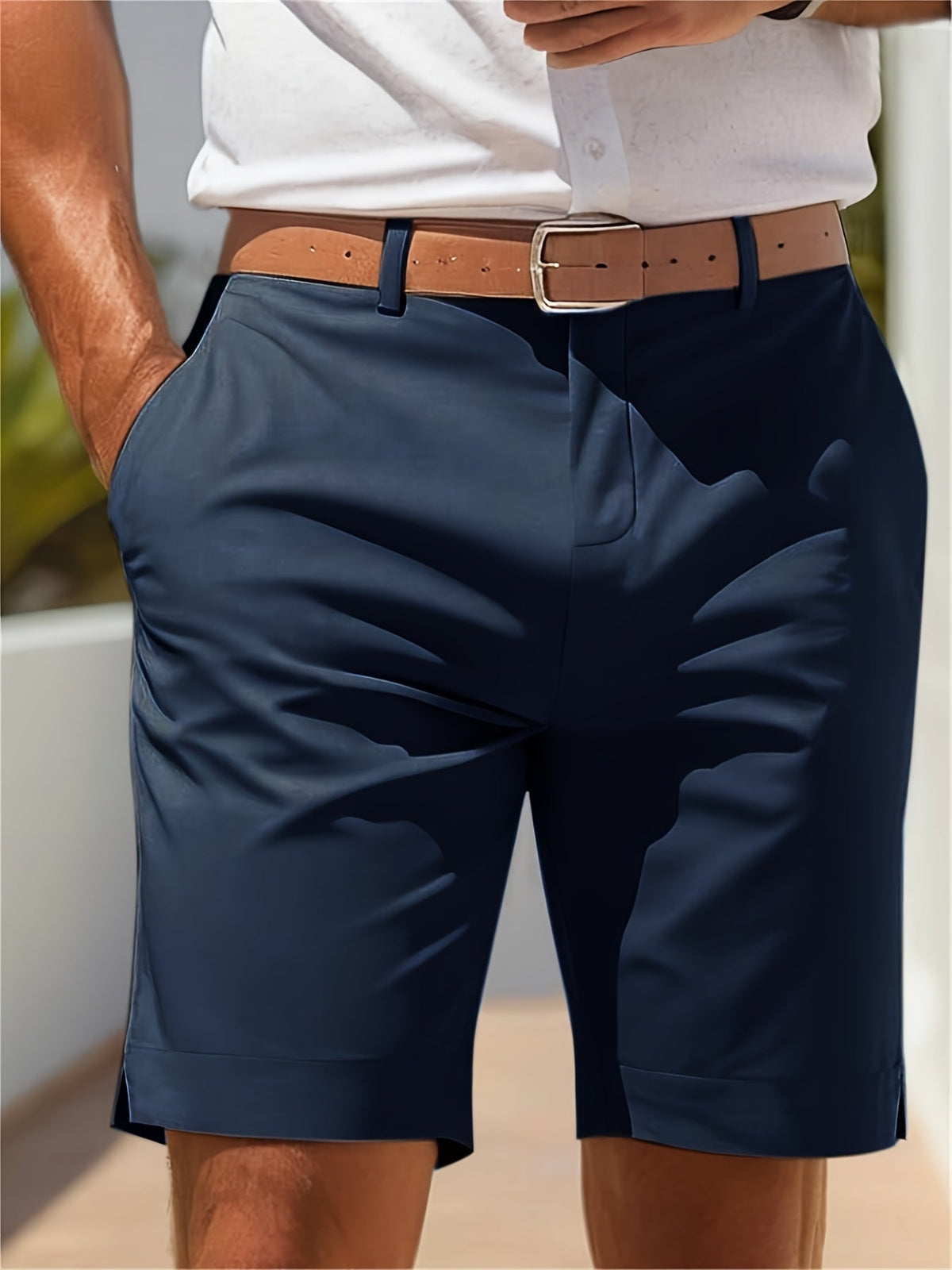 Men's chino tailored shorts – colour option