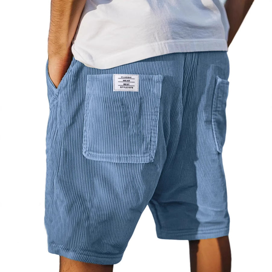 Men's textured tailored shorts – colour option