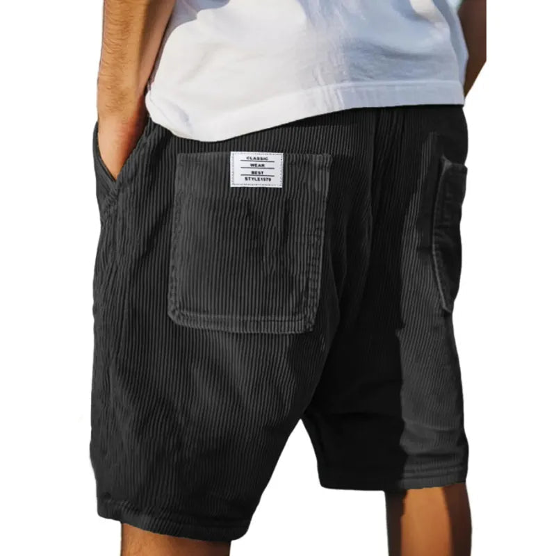 Men's textured tailored shorts – alternate view