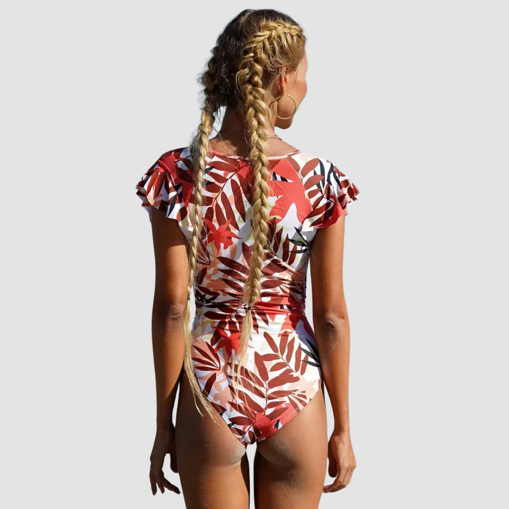 Camo bandeau swimsuit – alternate view