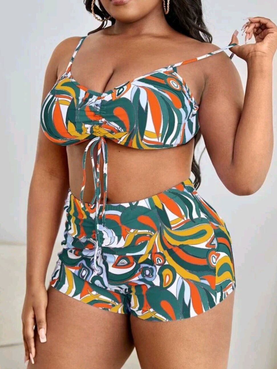 Floral three-piece swim set – colour option