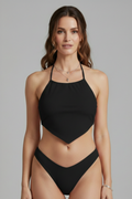 High neck halter bikini – colour option