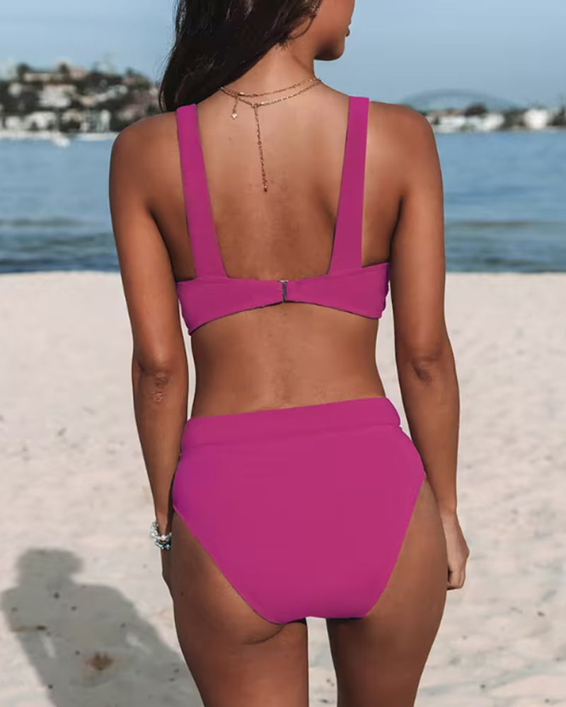 High waisted one-piece swimsuit – alternate view