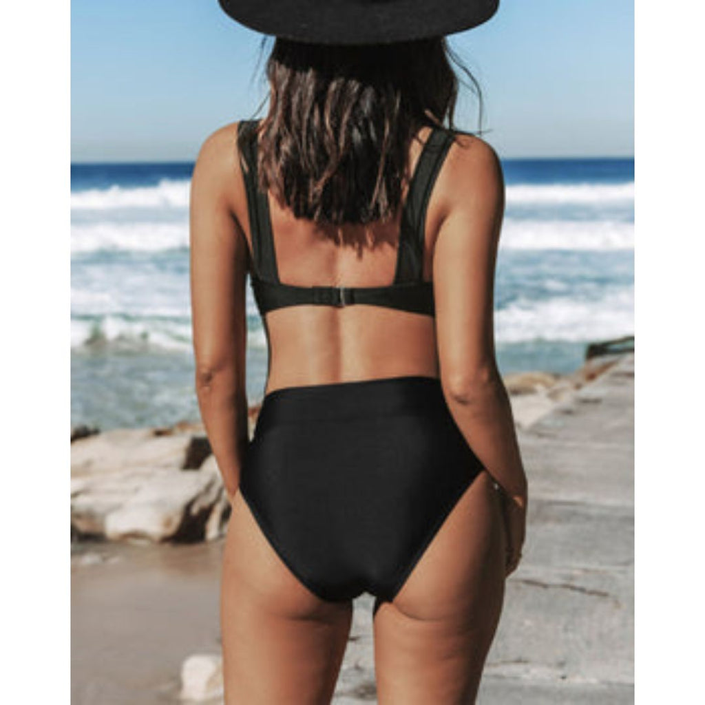 High waisted one-piece swimsuit – detail view