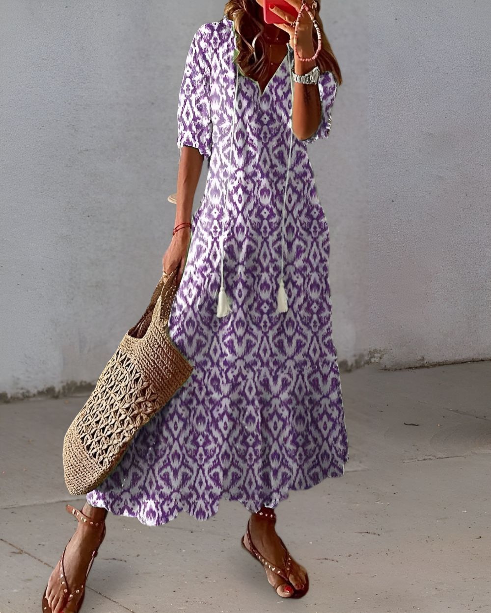 Boho tassel cover-up dress – colourway option