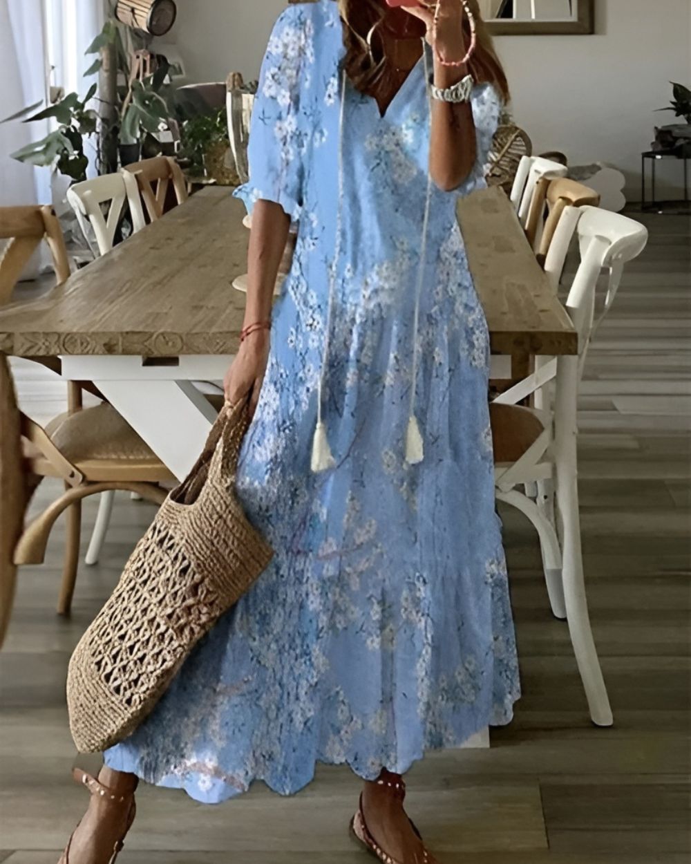 Boho tassel cover-up dress – colourway option