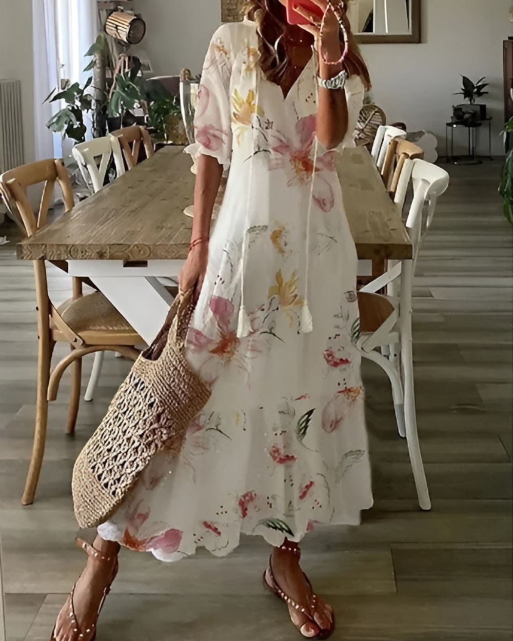 Boho tassel cover-up dress – colourway option