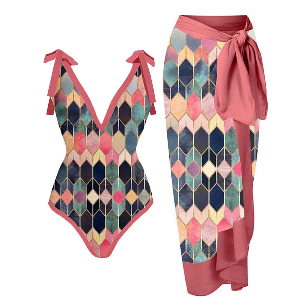 Swimsuit and sarong set – alternate view