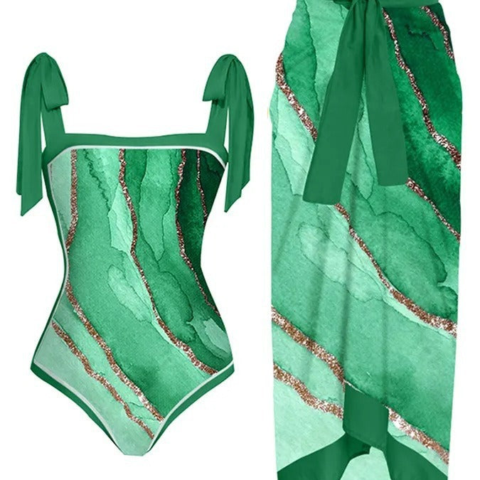 Swimsuit and sarong set – colour option