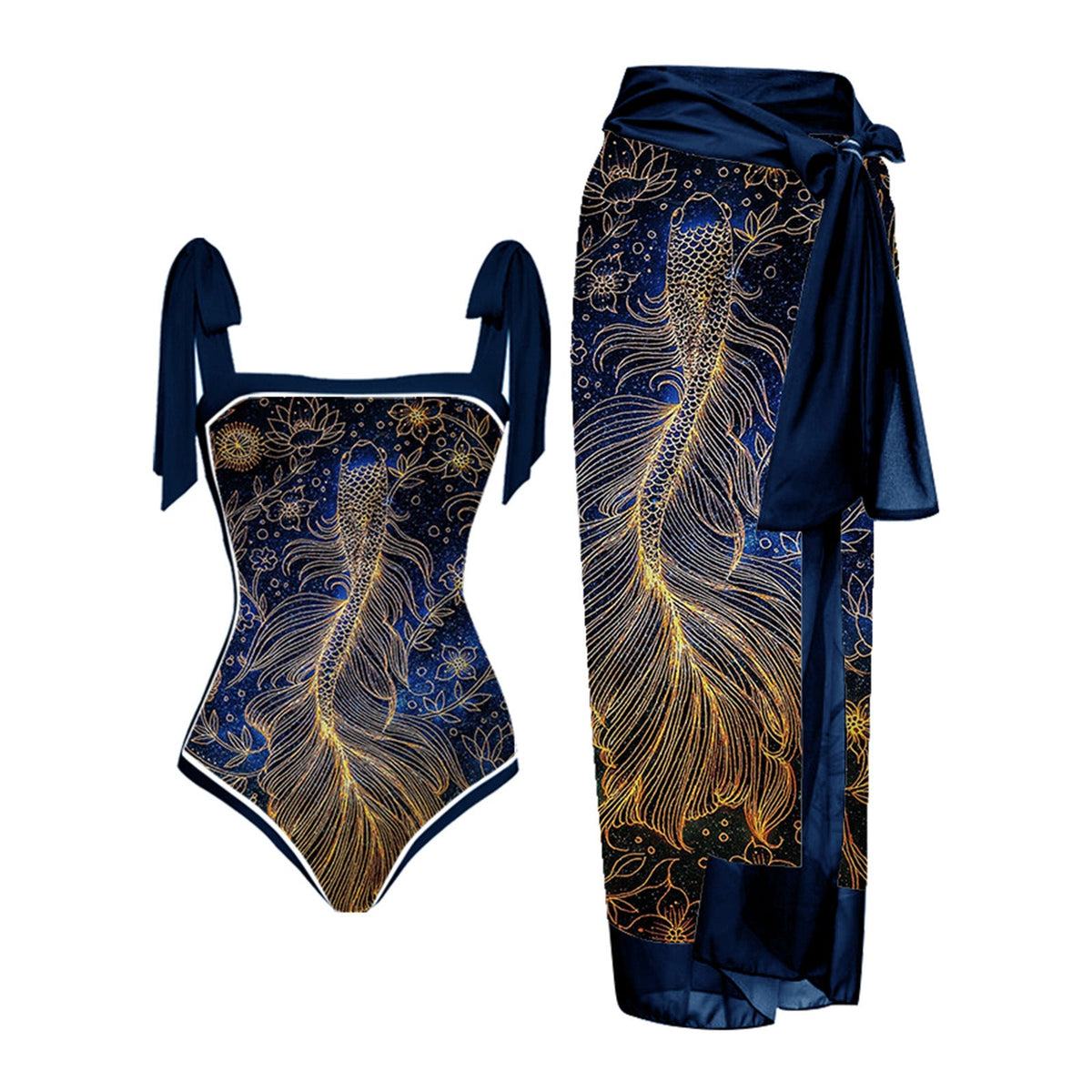 Swimsuit and sarong set – colour option
