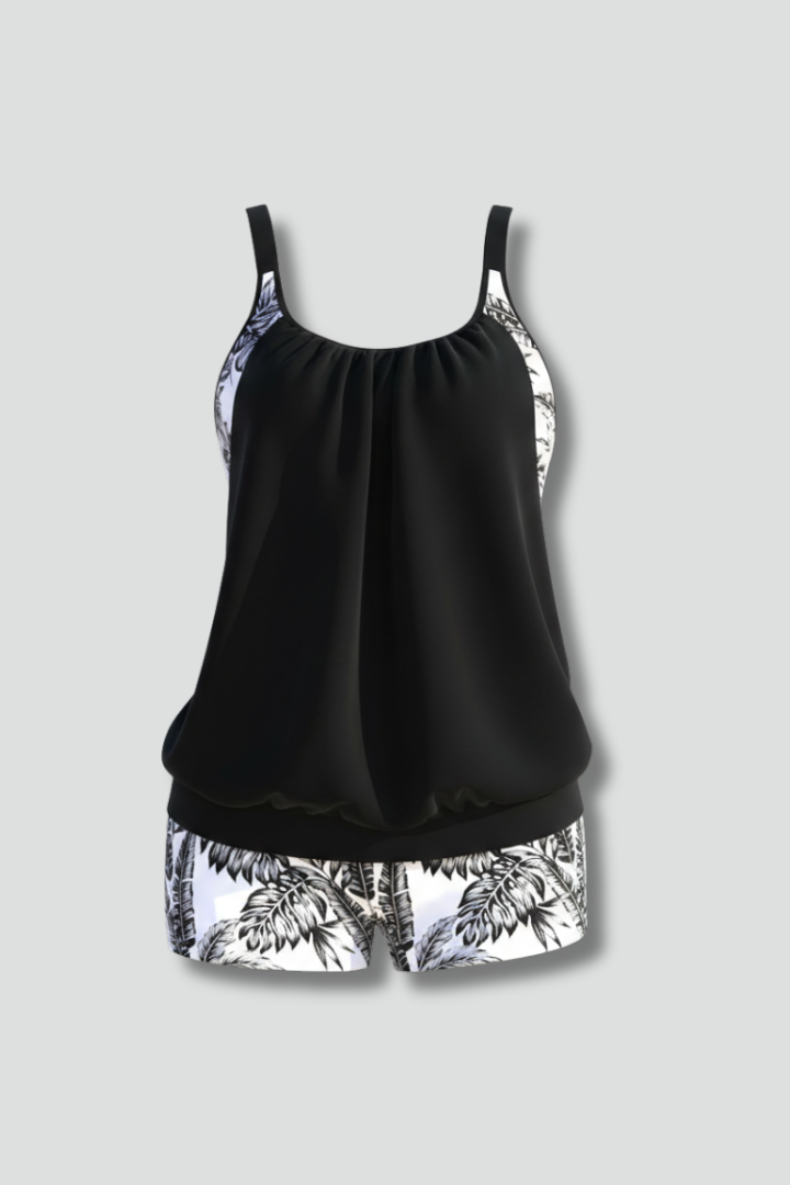 Scoop neck tankini set – detail view